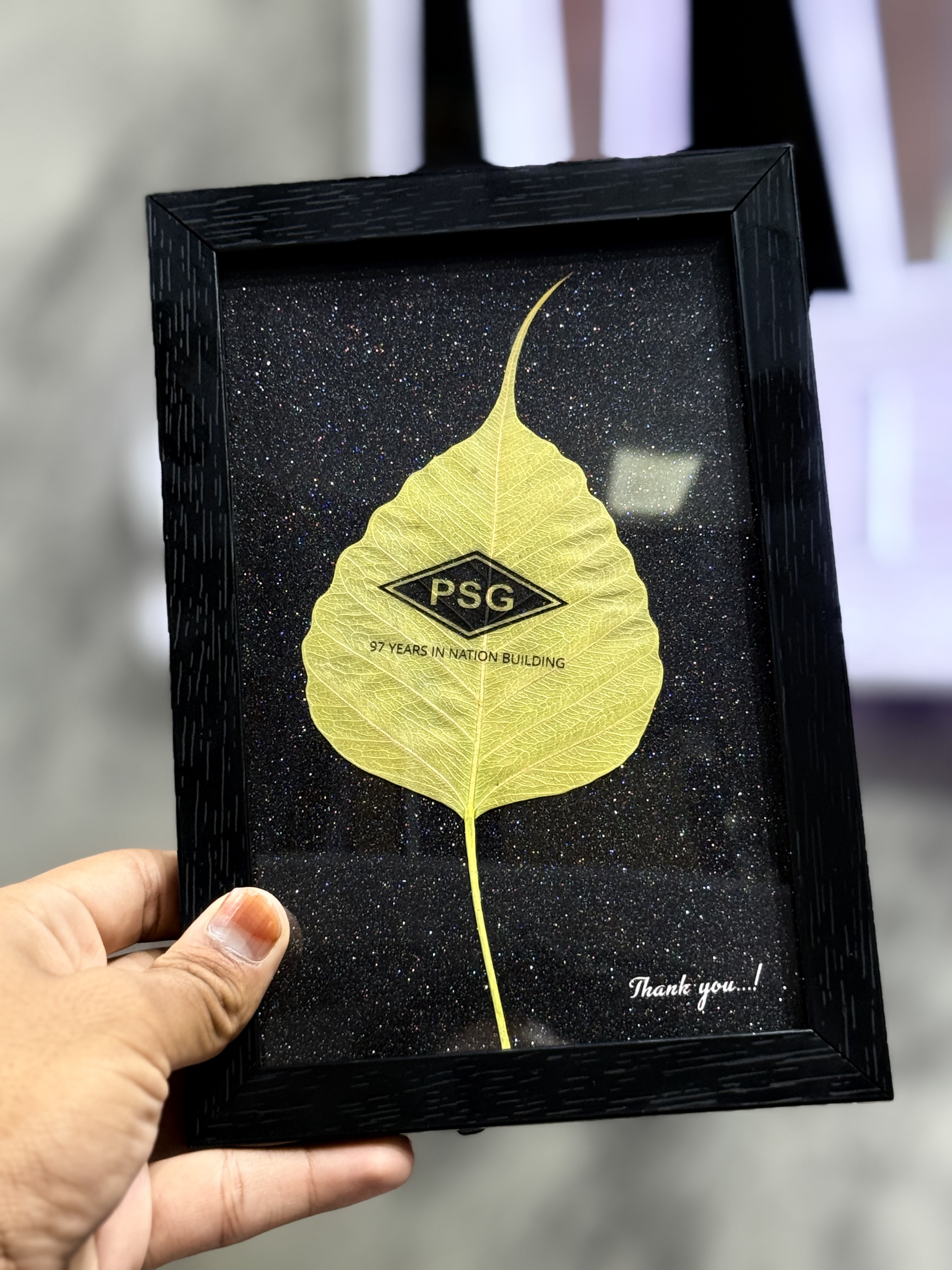Premium Customized Leaf Art Photo Frame