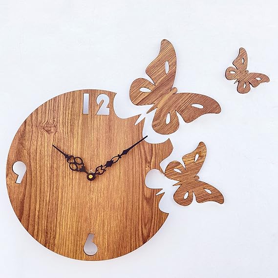 Elegant Brown Wall Clocks for Bedroom Decor