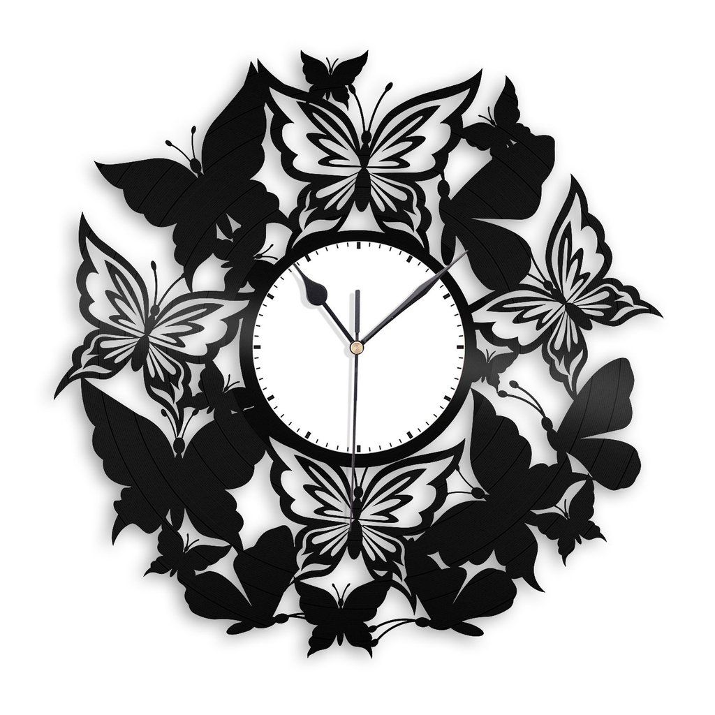 Butterfly Nursery Wall Clock