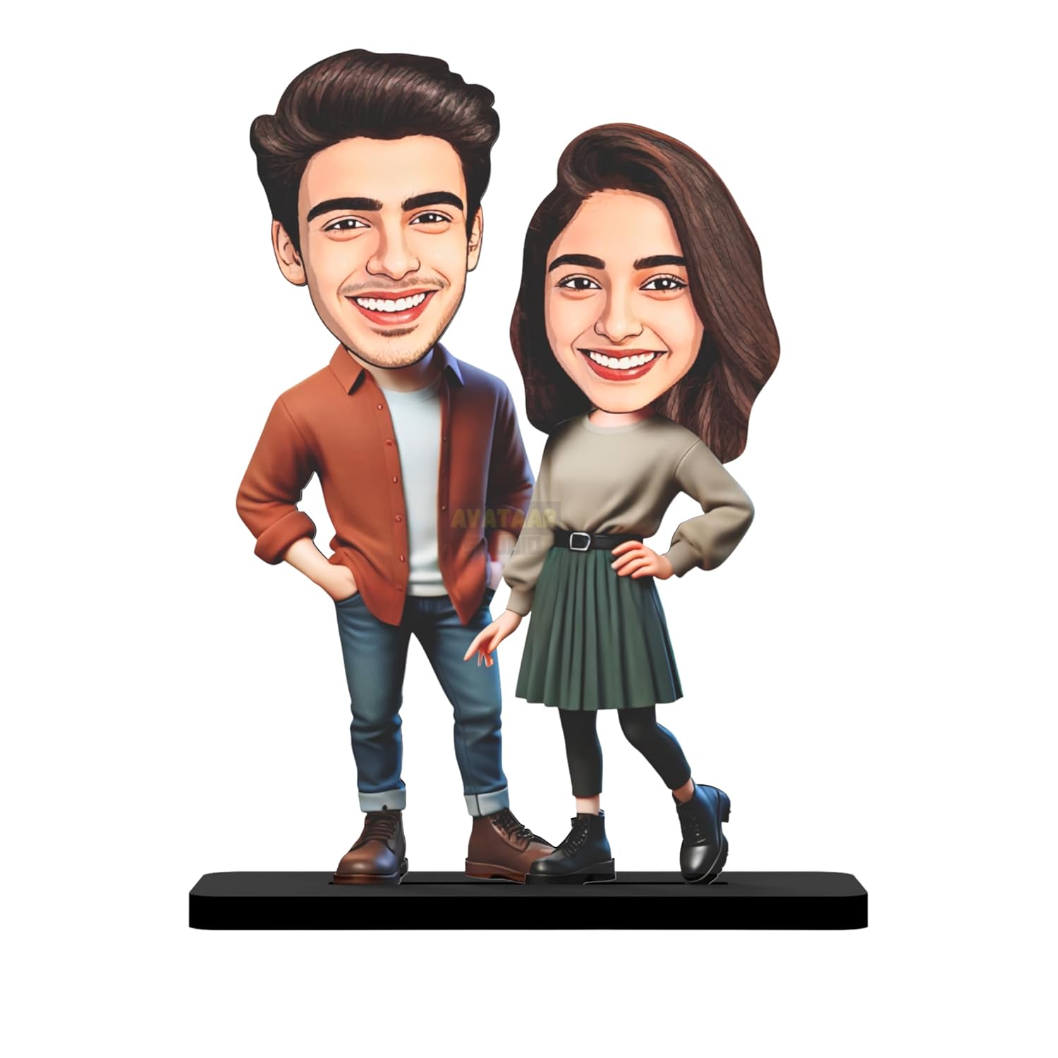 Personalized Couple Caricature  Photo Frame
